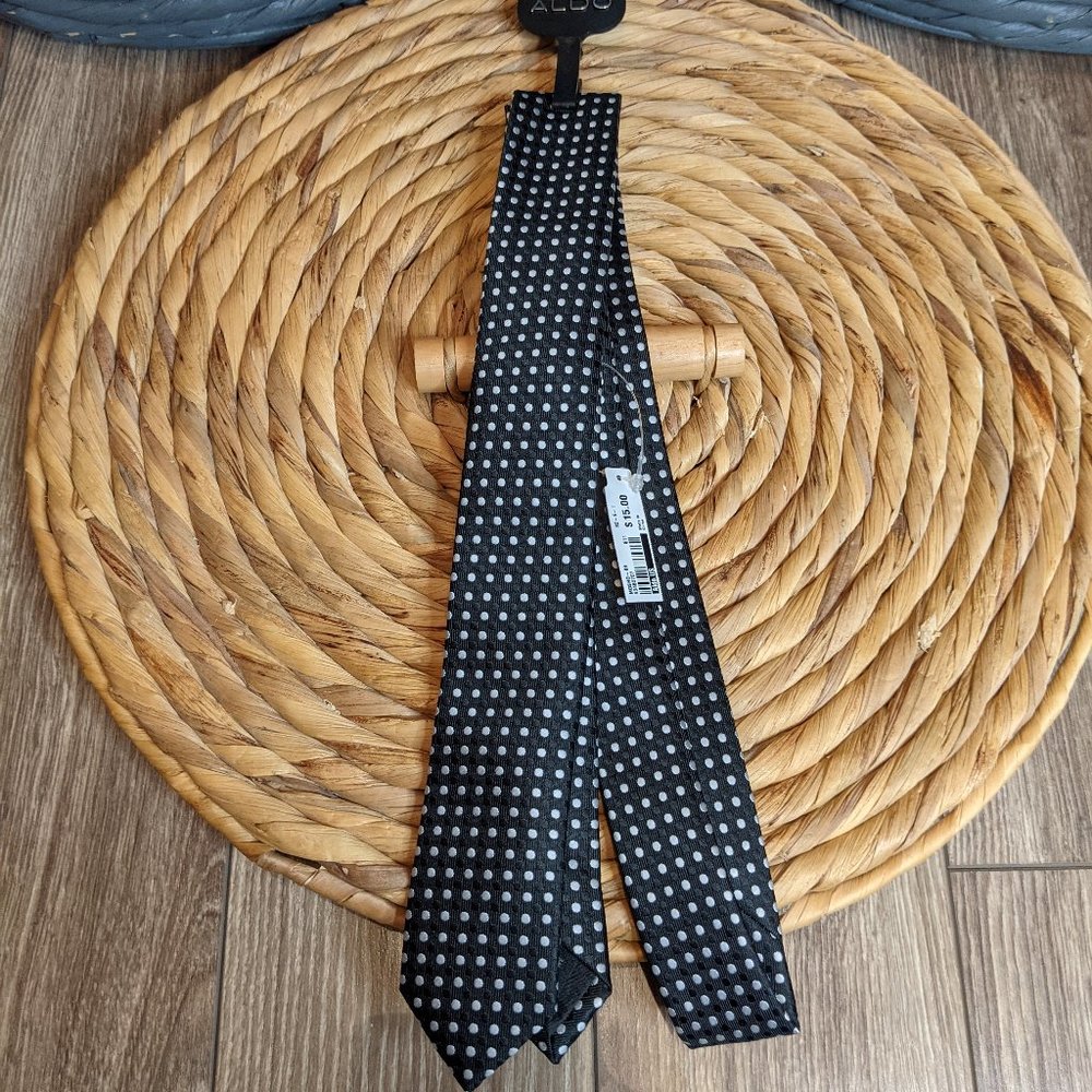 [2/$20] NWT Men's - ALDO Skinny Necktie - Pin Dot